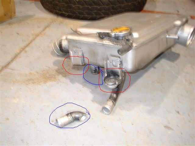 core showing mounting legs to remove.