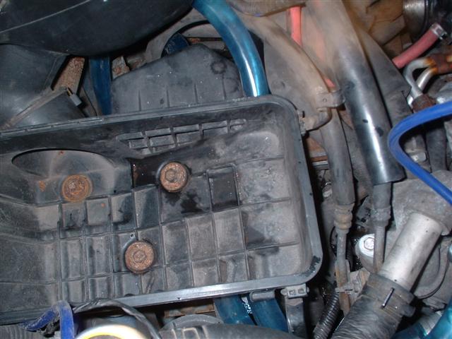 running the coolant pipes under the airbox