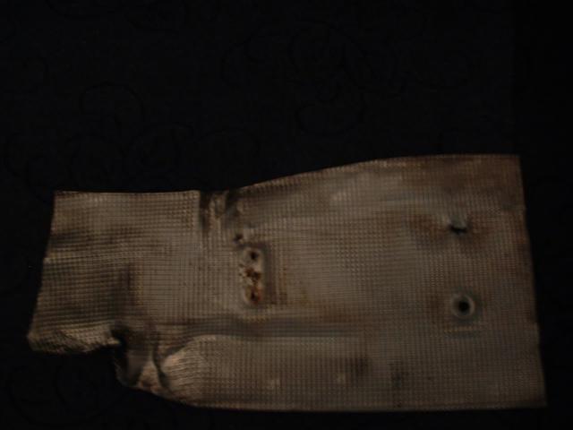 heat shielding as knicked from a transit - ok the local scrappy