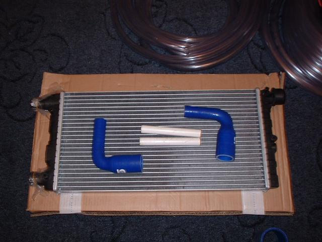 fiat cinq alloy radiator and reducer pipes